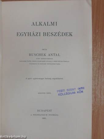 Alkalmi egyházi beszédek