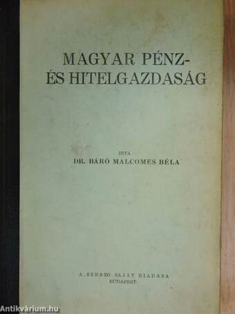 Magyar pénz- és hitelgazdaság