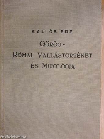 Görög-Római vallástörténet és mitológia