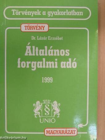 Általános forgalmi adó 1999.