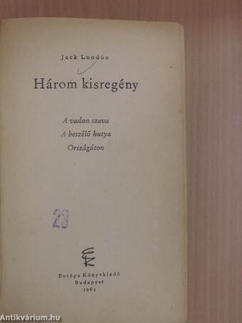 Három kisregény