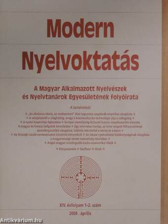 Modern Nyelvoktatás 2008/1-4.