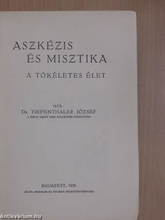 Aszkézis és misztika