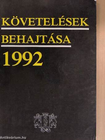 Követelések behajtása 1992.