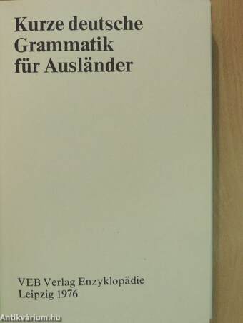 Kurze deutsche Grammatik für Ausländer