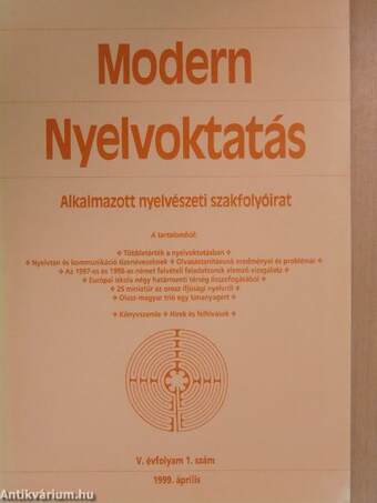 Modern Nyelvoktatás 1999/1-4.