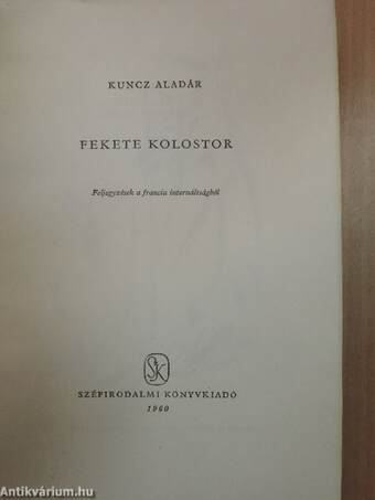 Fekete kolostor