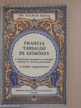 Francia társalgó/Francia szókönyv