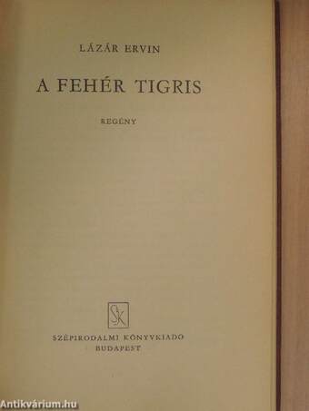 A fehér tigris