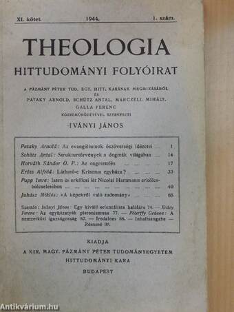 Theologia 1944/1.