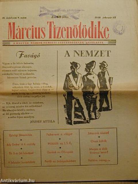 Március Tizenötödike 1948. február 27.