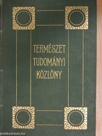 Természettudományi Közlöny 1937. január-december