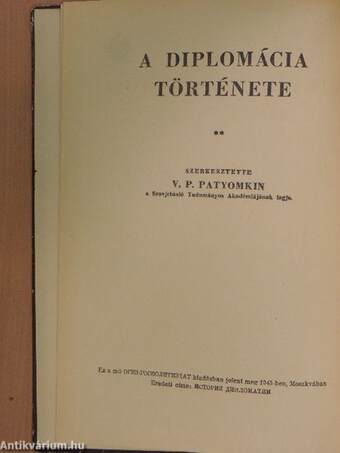 A diplomácia története 1872-1919