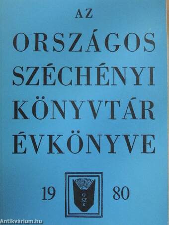 Az Országos Széchényi Könyvtár Évkönyve 1980