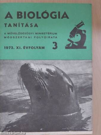 A Biológia Tanítása 1972/3.