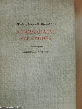 A társadalmi szerződés