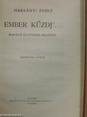 Ember küzdj'... I-III.