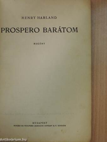 Prospero barátom