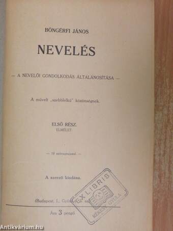 Nevelés I.