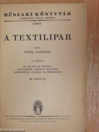 A textilipar IV.