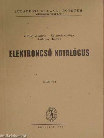 Elektroncső katalógus