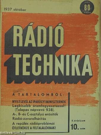 Rádió Technika 1937. október