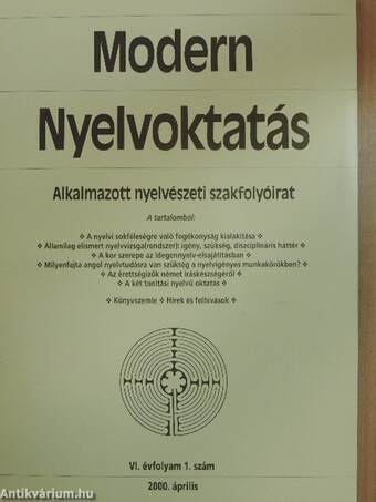 Modern Nyelvoktatás 2000/1.