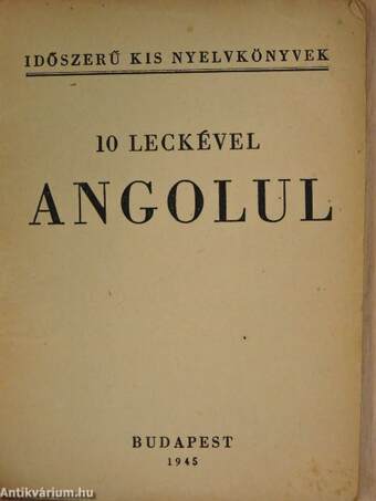 10 leckével angolul