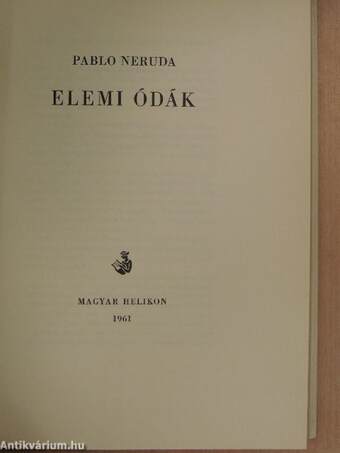 Elemi ódák