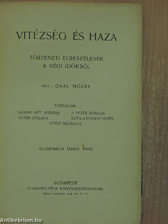 Vitézség és haza