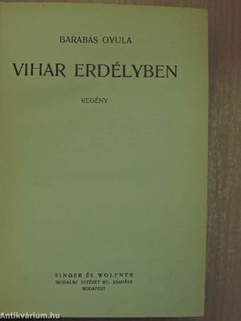 Vihar Erdélyben