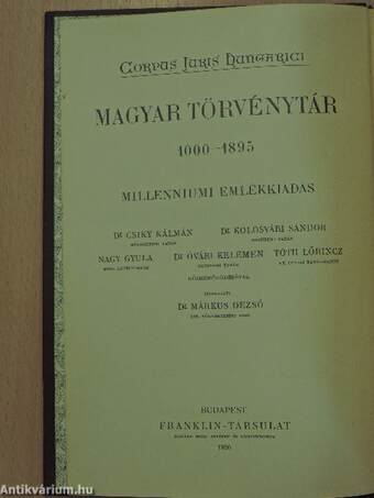 1836-1868. évi törvényczikkek