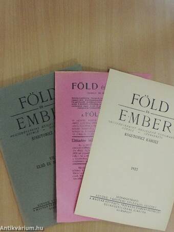 Föld és Ember 1927/1-4.