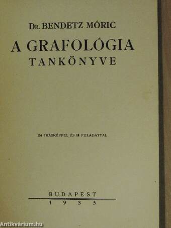 A grafológia tankönyve