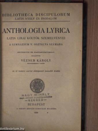 Anthologia Lyrica