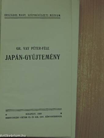 Gr. Vay Péter-féle Japán-gyűjtemény