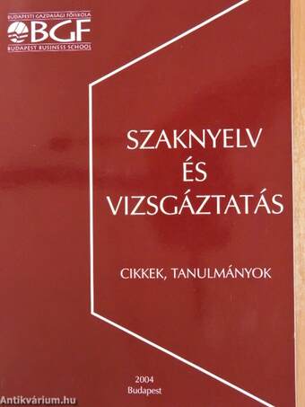 Szaknyelv és vizsgáztatás