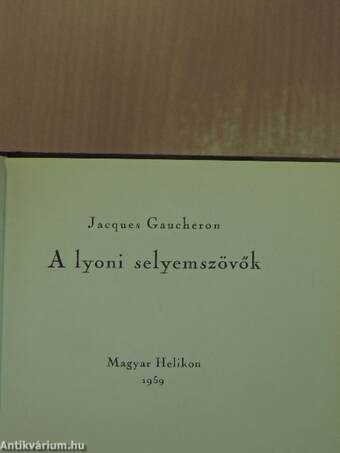 A lyoni selyemszövők