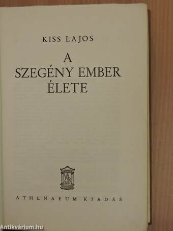 A szegény ember élete