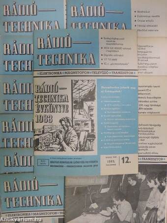 Rádiótechnika 1982. (nem teljes évfolyam)