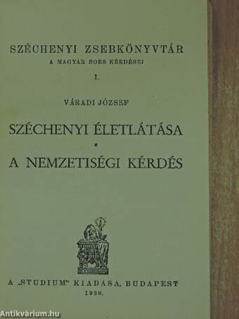 Széchenyi életlátása/A nemzetiségi kérdés