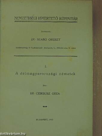 Nemzetiségi ismertető könyvtár II-III/1-2.