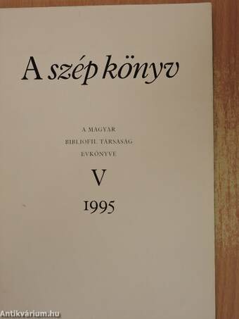 A szép könyv V.