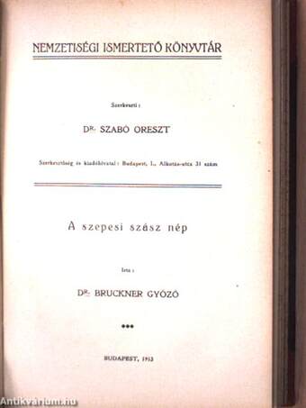 Nemzetiségi ismertető könyvtár II-III/1-2.