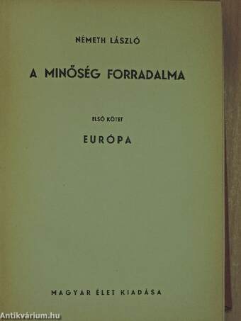 A minőség forradalma I-IV.