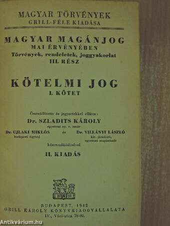 Kötelmi jog I.