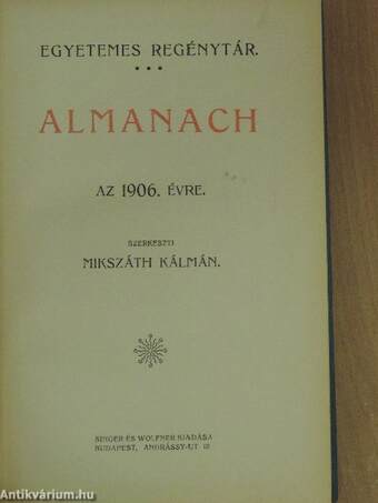 Almanach az 1906. évre