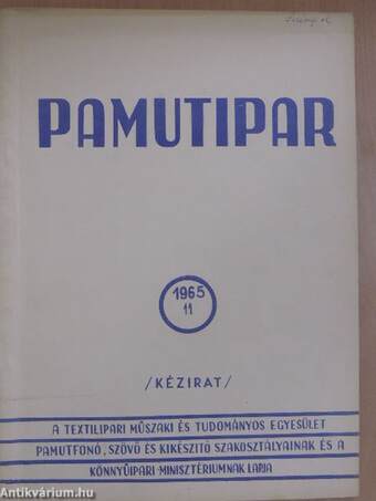 Pamutipar 1965/11.