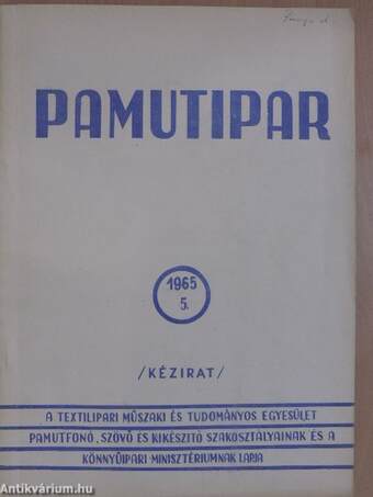 Pamutipar 1965/5.