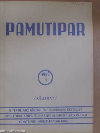 Pamutipar 1965/4.